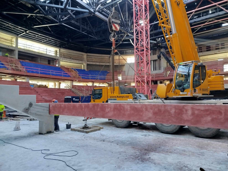 Horácká multifunkční aréna v únoru 2024