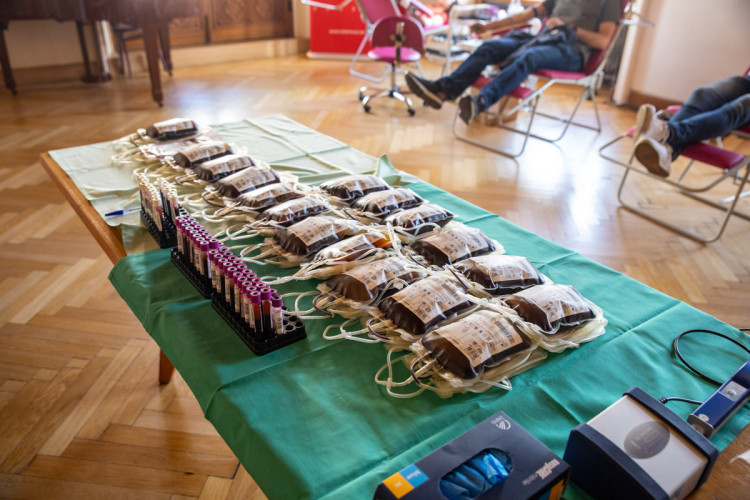 FOTOGALERIE: Prostory olomoucké radnice se na den proměnily na transfuzní stanici pro dárce krve