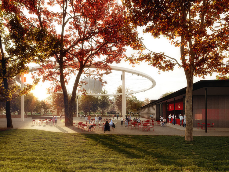 Letní kino Háječek Mimosa architekti