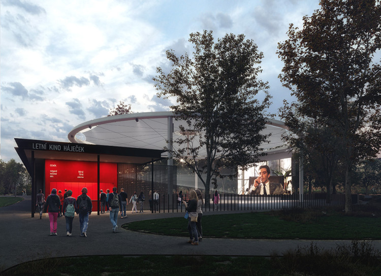 Letní kino Háječek Mimosa architekti