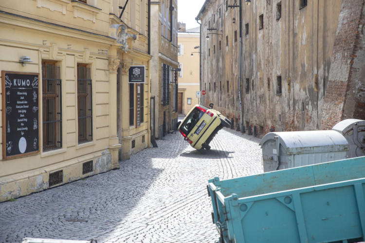 FOTOGALERIE: V centru Olomouce se natáčely kaskadérské scény filmu Když se zhasne