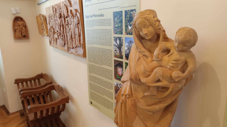 FOTOGALERIE: V přerovském muzeu vystavují studenti tovačovské řezbářské školy