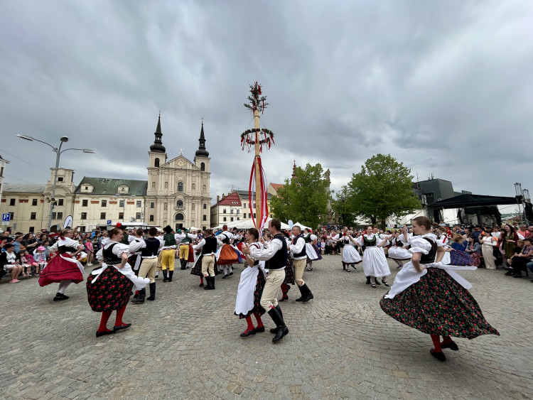 Májové slavnosti a zaplétání máje v Jihlavě
