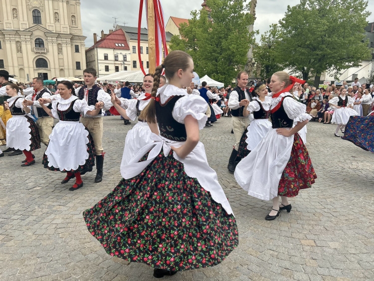 Májové slavnosti a zaplétání máje v Jihlavě