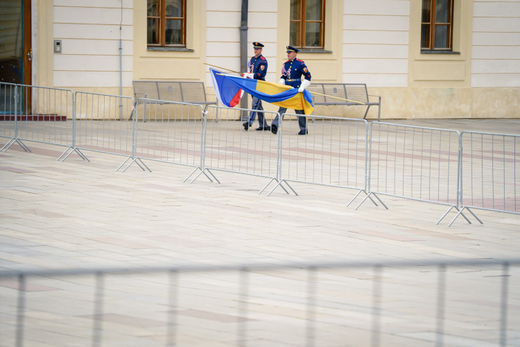 FOTOGALERIE: Prezident Pavel přijal na Hradě Zelenského