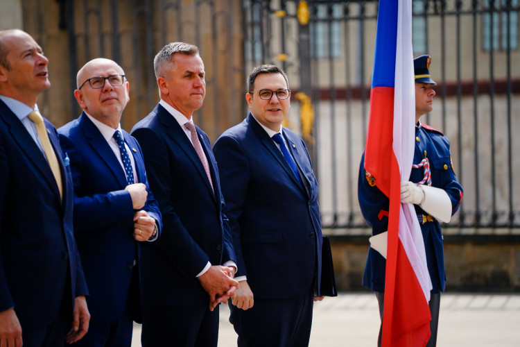 FOTOGALERIE: Prezident Pavel přijal na Hradě Zelenského