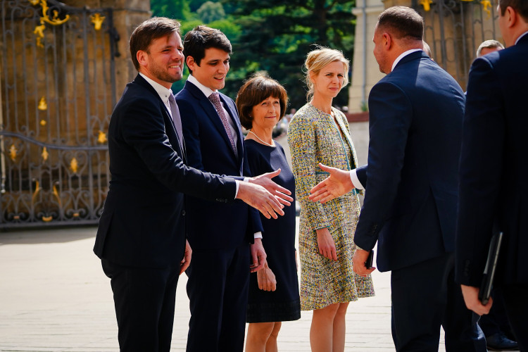 FOTOGALERIE: Prezident Pavel přijal na Hradě Zelenského