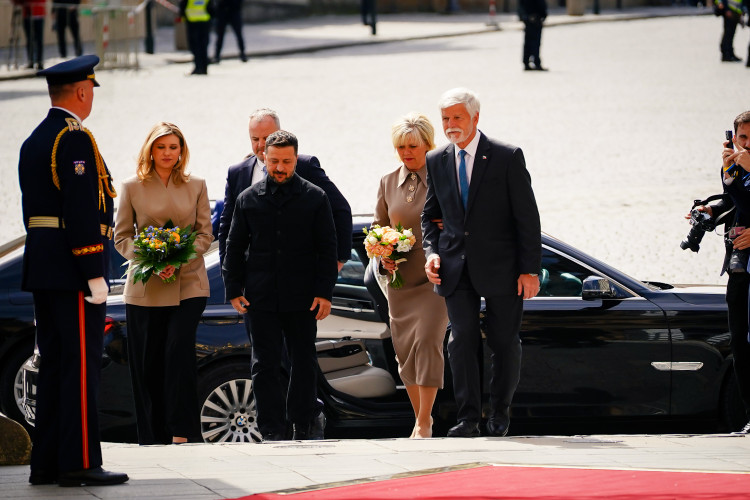 FOTOGALERIE: Prezident Pavel přijal na Hradě Zelenského