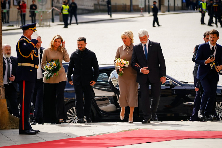 FOTOGALERIE: Prezident Pavel přijal na Hradě Zelenského