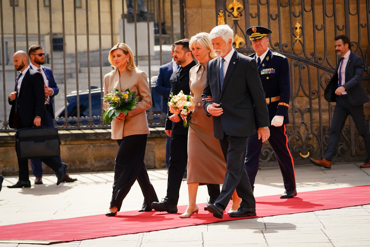 FOTOGALERIE: Prezident Pavel přijal na Hradě Zelenského