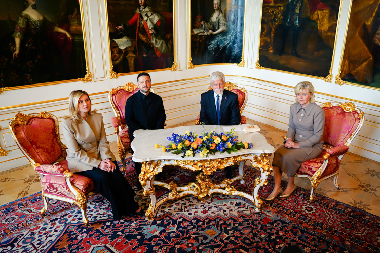 FOTOGALERIE: Prezident Pavel přijal na Hradě Zelenského