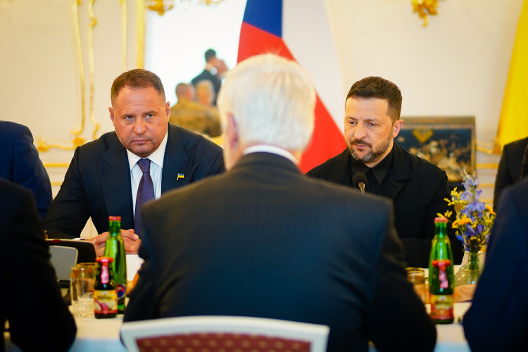 FOTOGALERIE: Prezident Pavel přijal na Hradě Zelenského