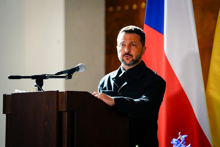 FOTOGALERIE: Prezident Pavel přijal na Hradě Zelenského