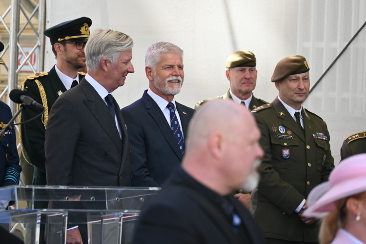 Pietní akt za účasti prezidenta ČR Petra Pavla a belgického krále Philippa