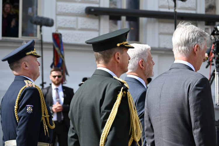 Pietní akt za účasti prezidenta ČR Petra Pavla a belgického krále Philippa