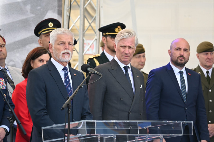 Pietní akt za účasti prezidenta ČR Petra Pavla a belgického krále Philippa