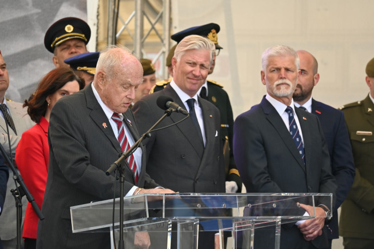 Pietní akt za účasti prezidenta ČR Petra Pavla a belgického krále Philippa