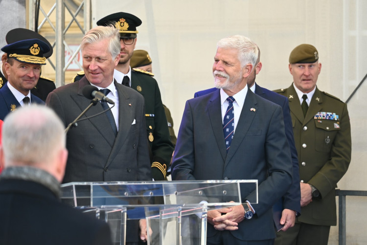 Pietní akt za účasti prezidenta ČR Petra Pavla a belgického krále Philippa