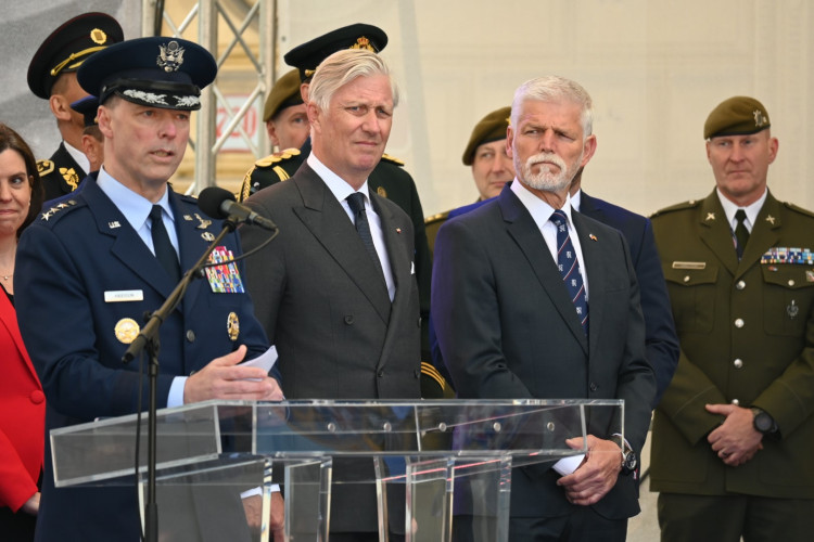 Pietní akt za účasti prezidenta ČR Petra Pavla a belgického krále Philippa