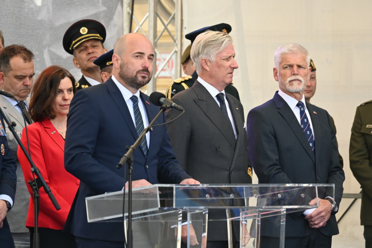 Pietní akt za účasti prezidenta ČR Petra Pavla a belgického krále Philippa