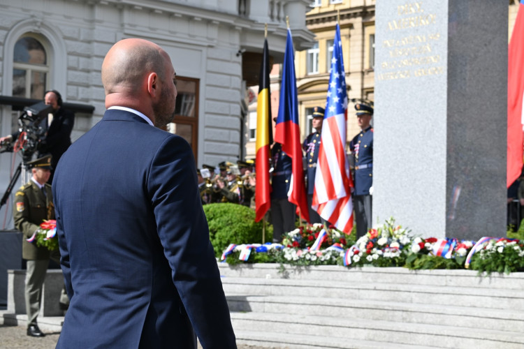 Pietní akt za účasti prezidenta ČR Petra Pavla a belgického krále Philippa