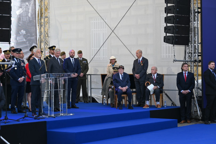 Pietní akt za účasti prezidenta ČR Petra Pavla a belgického krále Philippa