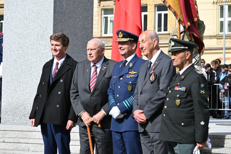 Pietní akt za účasti prezidenta ČR Petra Pavla a belgického krále Philippa