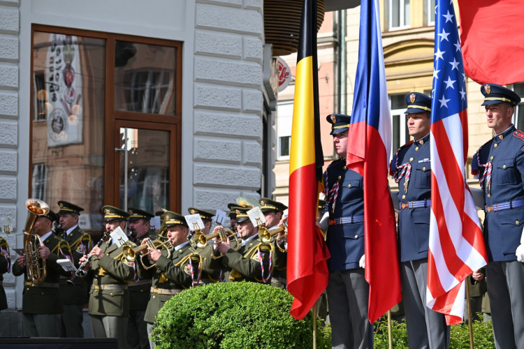 Pietní akt za účasti prezidenta ČR Petra Pavla a belgického krále Philippa