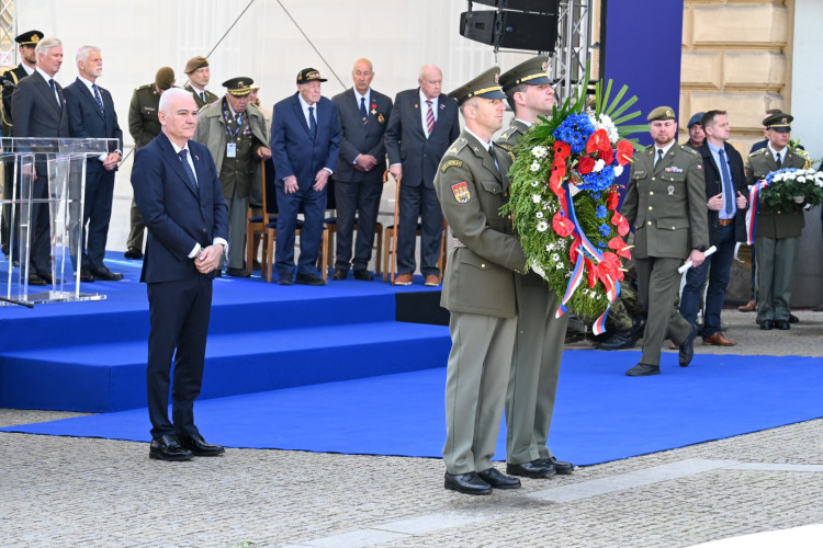 Pietní akt za účasti prezidenta ČR Petra Pavla a belgického krále Philippa