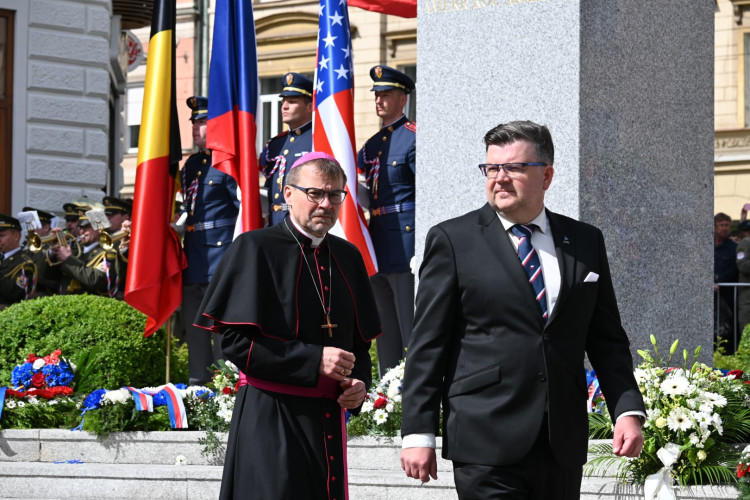 Pietní akt za účasti prezidenta ČR Petra Pavla a belgického krále Philippa