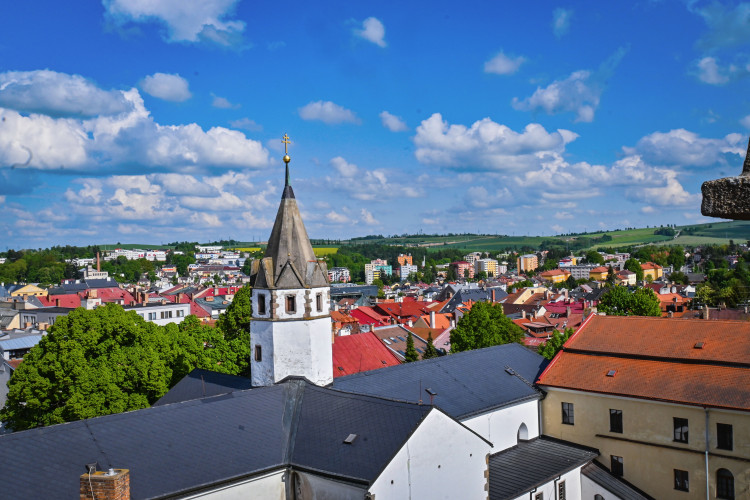 Interiér a exteriér Brány Matky Boží v Jihlavě