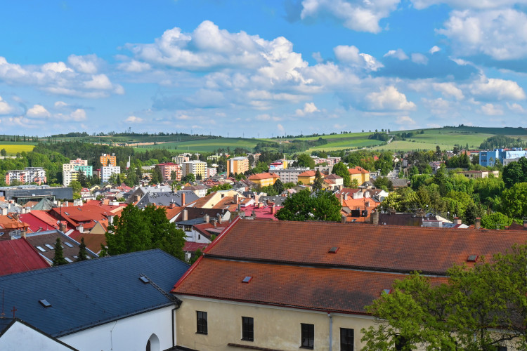 Interiér a exteriér Brány Matky Boží v Jihlavě
