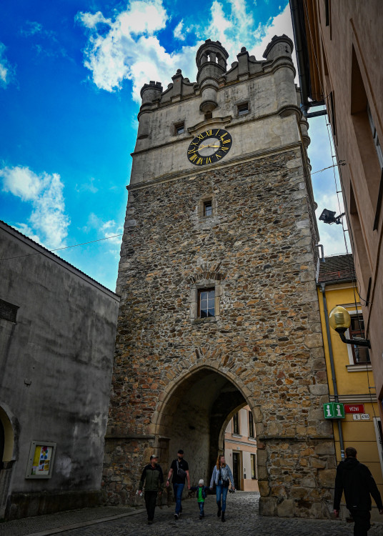 Interiér a exteriér Brány Matky Boží v Jihlavě