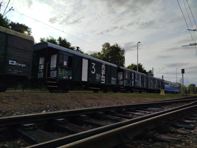 Vlak Lemkin v Jihlavě