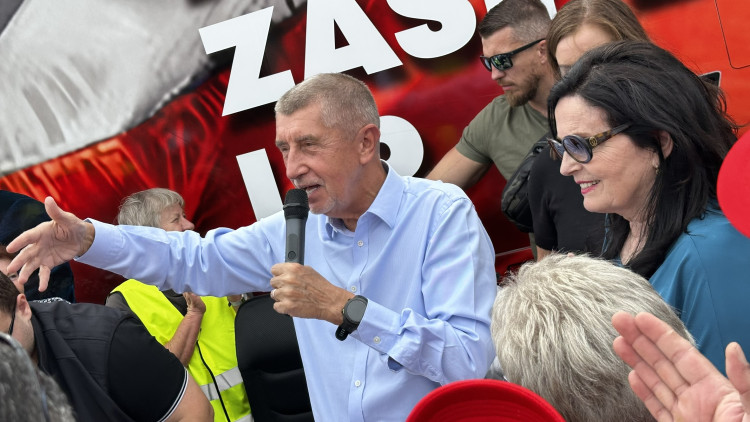 Andrej Babiš v Blovicích