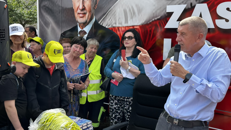 Andrej Babiš v Blovicích