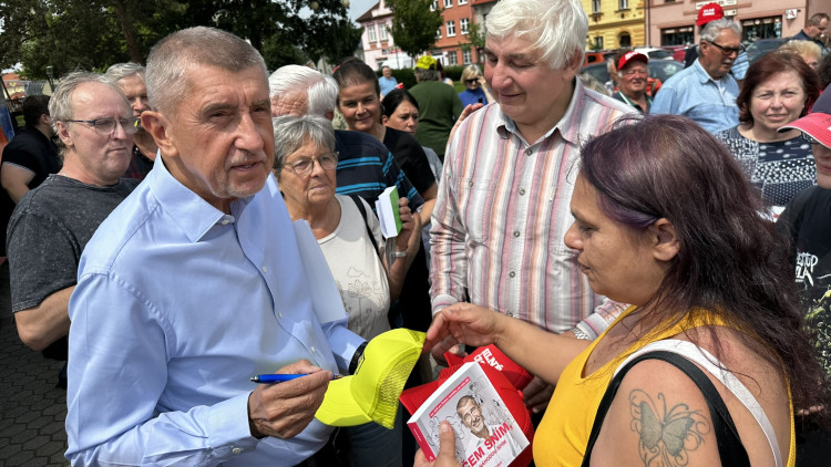Andrej Babiš v Blovicích