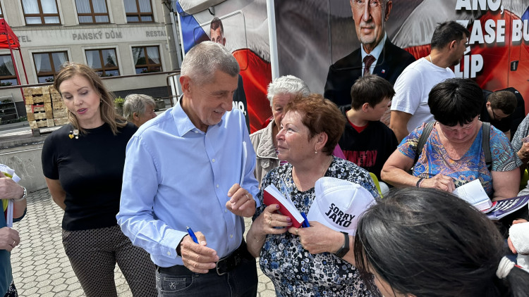 Andrej Babiš v Blovicích