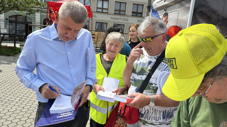 Andrej Babiš v Blovicích