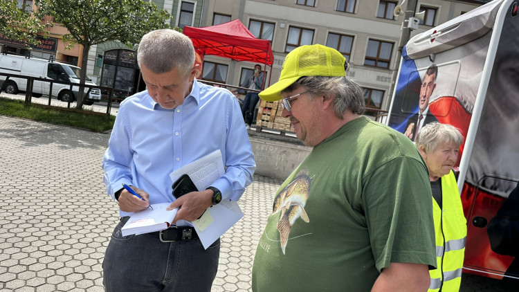 Andrej Babiš v Blovicích