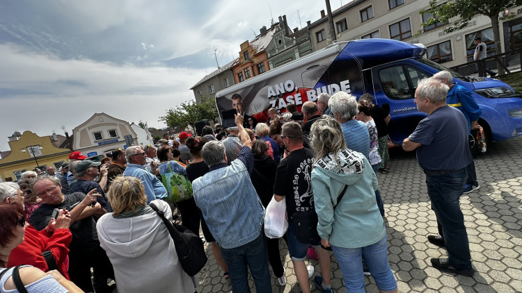 Andrej Babiš v Blovicích