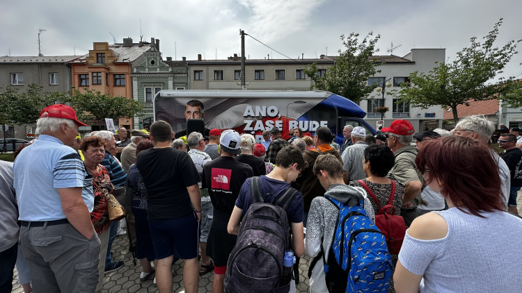 Andrej Babiš v Blovicích