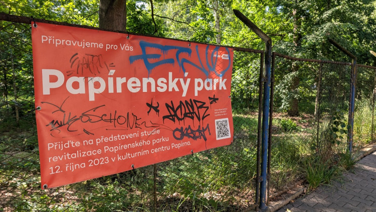 Papírenský park čeká na revitalizaci