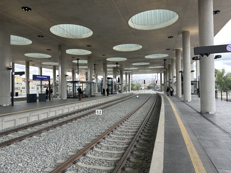 FOTOGALERIE: Praha má po čtyřiceti letech nové nádraží, Bubny jsou nejmodernější v Česku