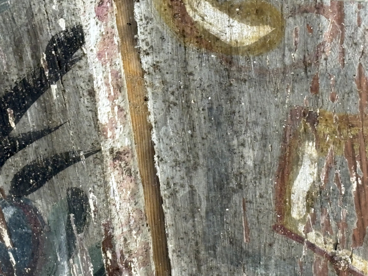 FOTOGALERIE: V domě na Mečové se našly historické malby. Vraťme umění lidem, vyzývá historik