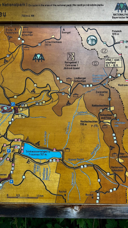 Výlet na Poledník z německé strany hranice - z parkoviště v Buchenau