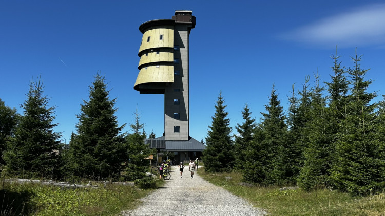 Výlet na Poledník z německé strany hranice - z parkoviště v Buchenau