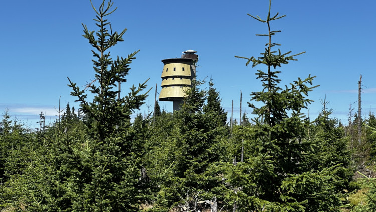 Výlet na Poledník z německé strany hranice - z parkoviště v Buchenau