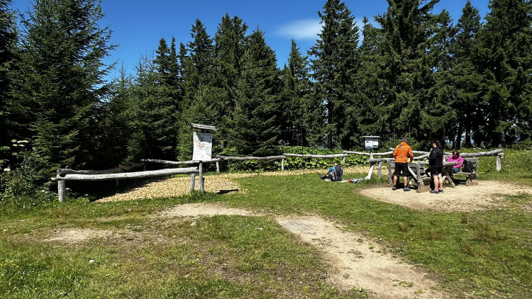 Výlet na Poledník z německé strany hranice - z parkoviště v Buchenau