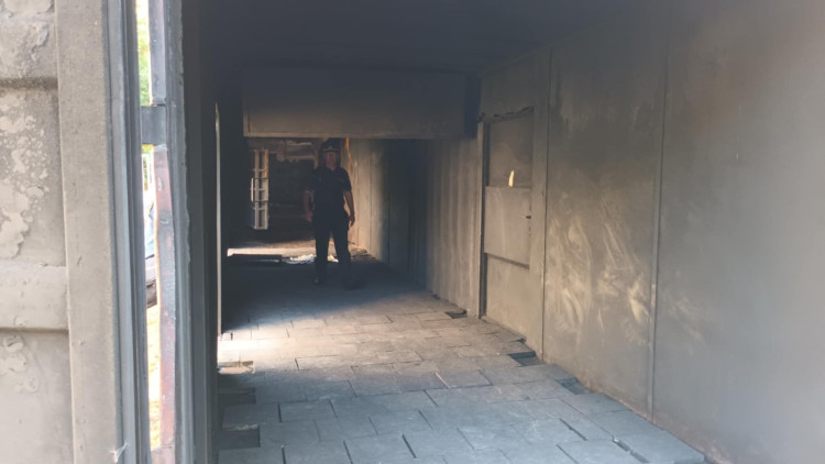 FOTOGALERIE: Trenažér pro výcvik pohyb v zakouřeném prostředí v Hamrech na Prostějovsku